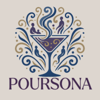 Poursona logo with light background